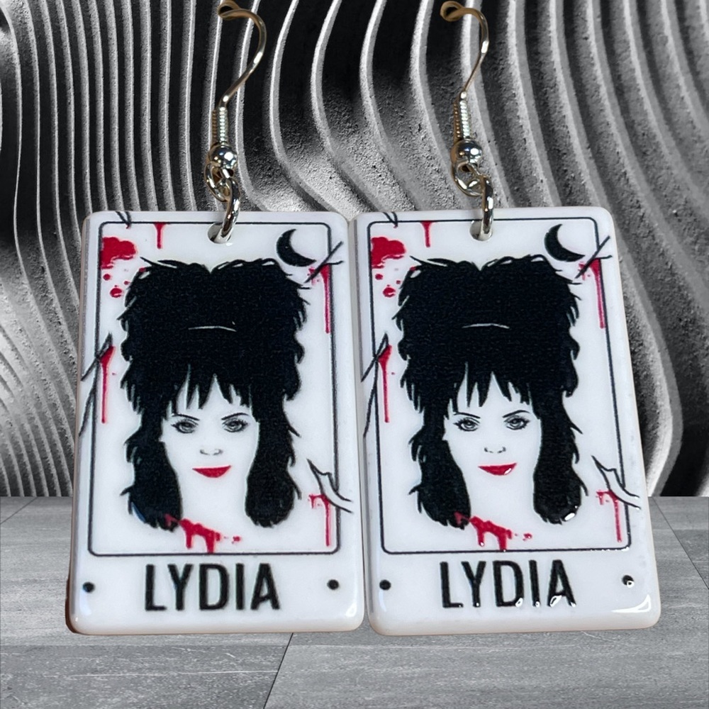 New Lydia beetlejuice Halloween movie earrings